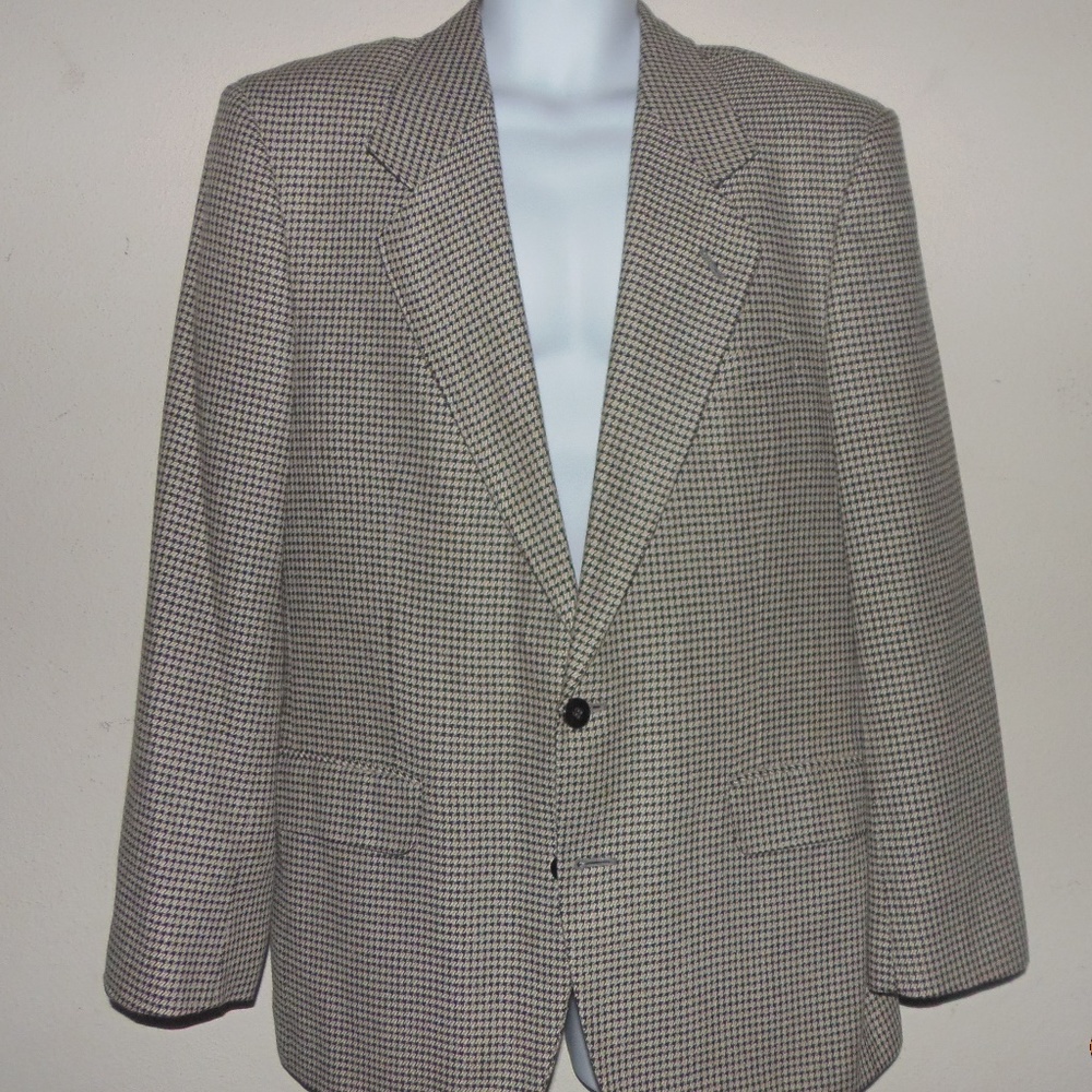 Men's Oleg Cassini Houndstooth Blazer 41R